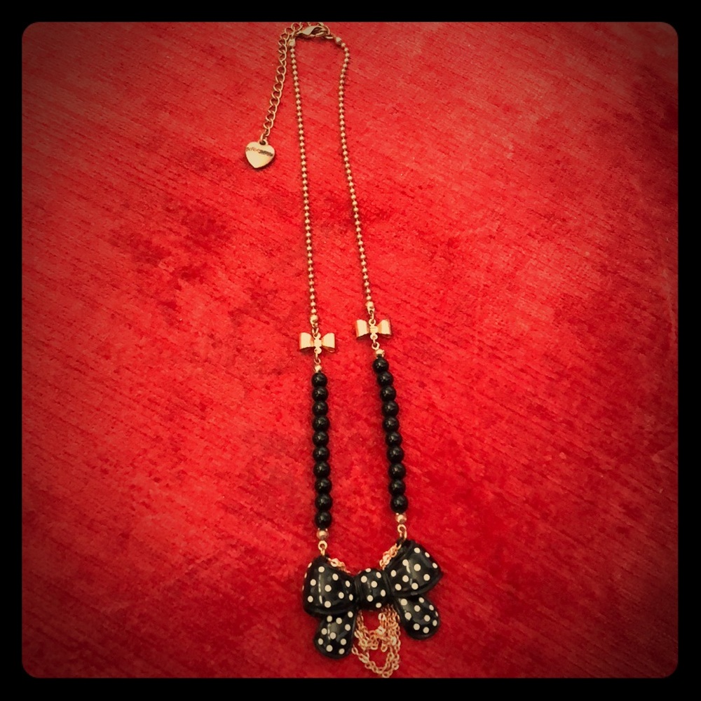 Betsey Johnson Bow Necklace